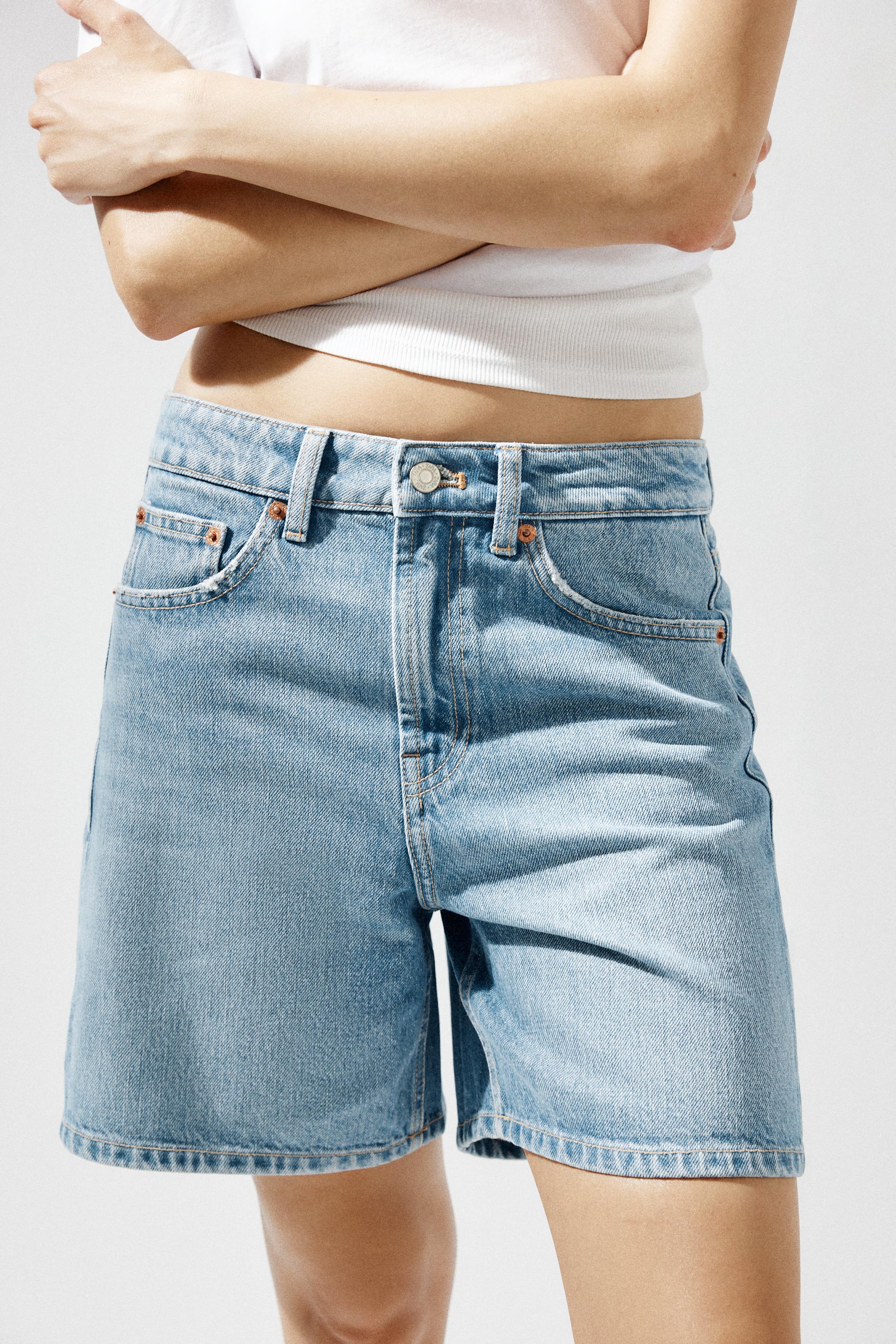 TRF MID-RISE DENIM SHORTS